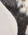 Tapis en fausse fourrure de vache noire et blanche, 60 x 90 cm NAMBUNG_790227