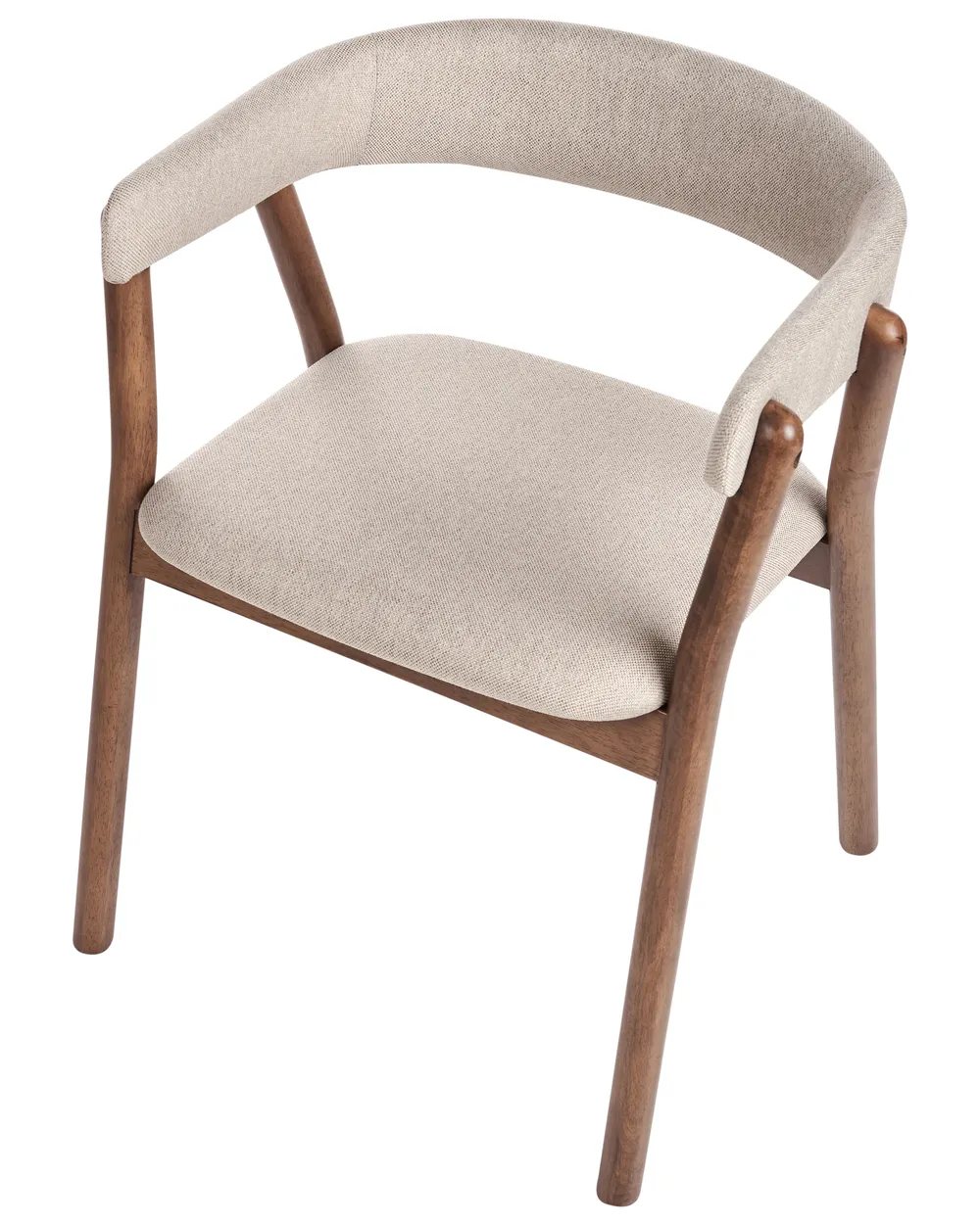 Set di 2 sedie da pranzo MYLO Tessuto Marrone scuro/Beige_949188