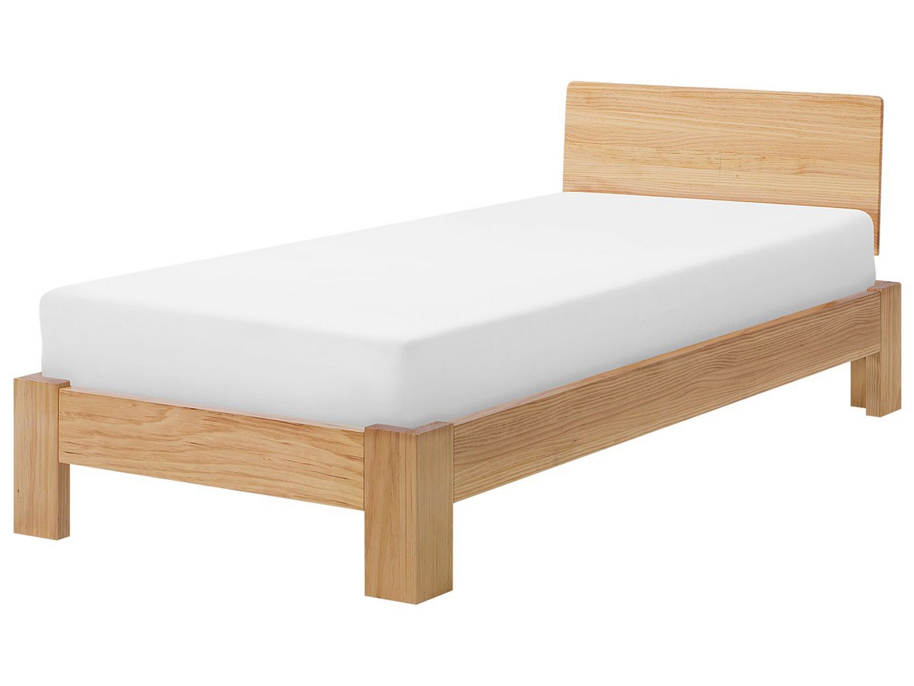 Dřevěná postel 90 x 200 cm světlé dřevo ROYAN_726461