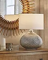 Table Lamp MADON Glass Silver
