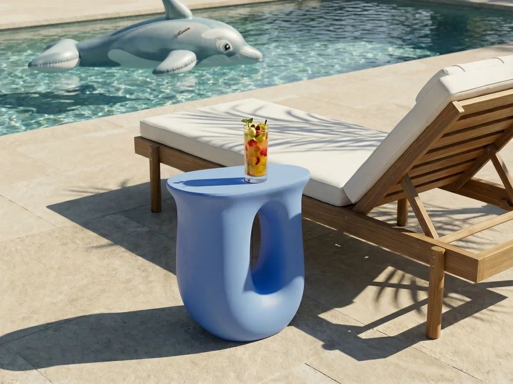 Sidobord IDRO 42 cm 28 cm Blå