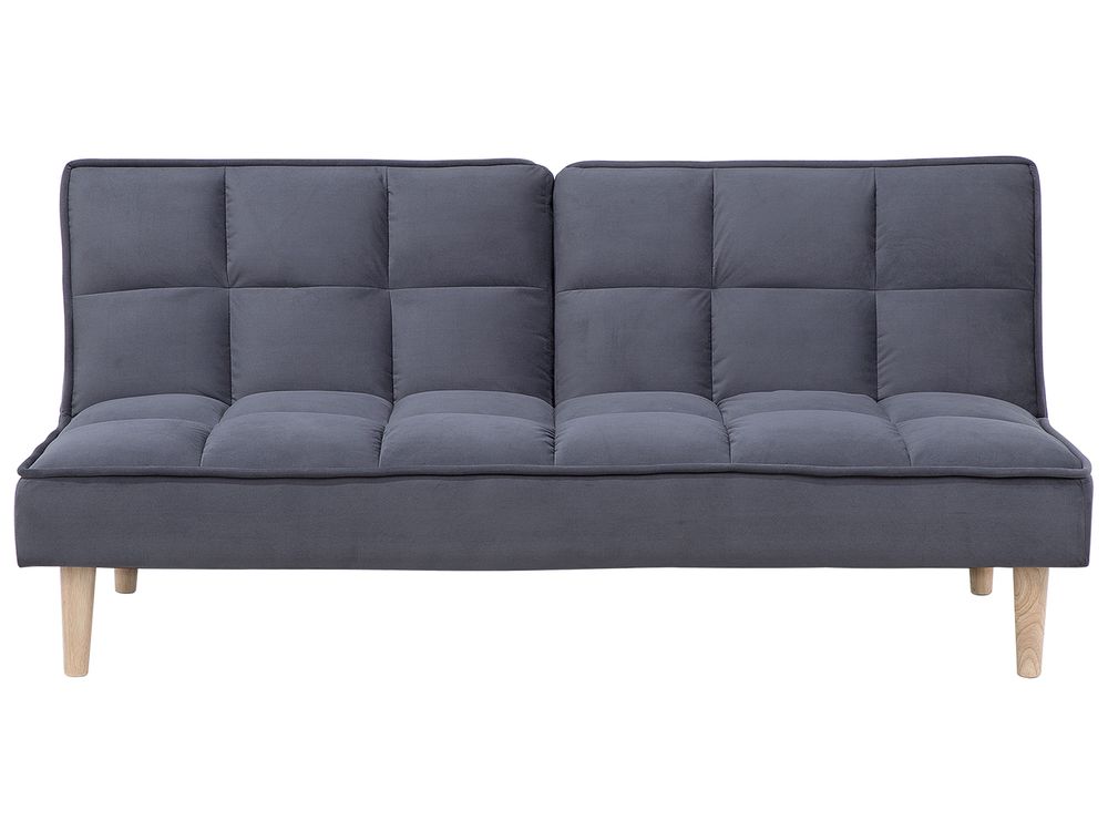 Sofa Bed 3 Seater SILJAN Fabric Dark Grey