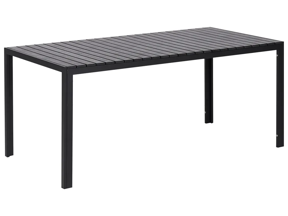 Set da pranzo da giardino con panche 6 posti NARDO Nero_948205