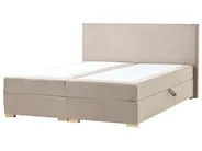 Divan Bed with Storage MAJOR Fabric Taupe 180 x 200 cm (EU Super King)_1028185