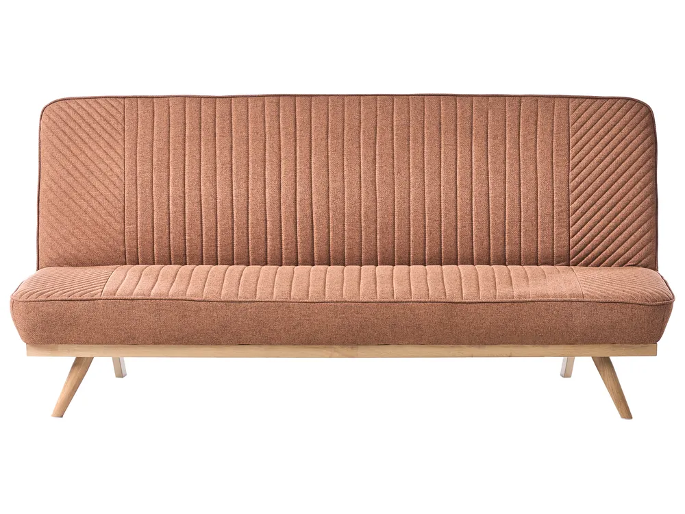 Sofa rozkładana dla 2 osób KALFAFEL Złoty brąz