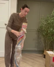 Kinderteppich ZANAVI Bunt ø 120 cm Jute_1036319