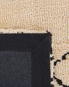 Fekete és bézs hosszú szálú szőnyeg 160 x 230 cm MUTKI_757626