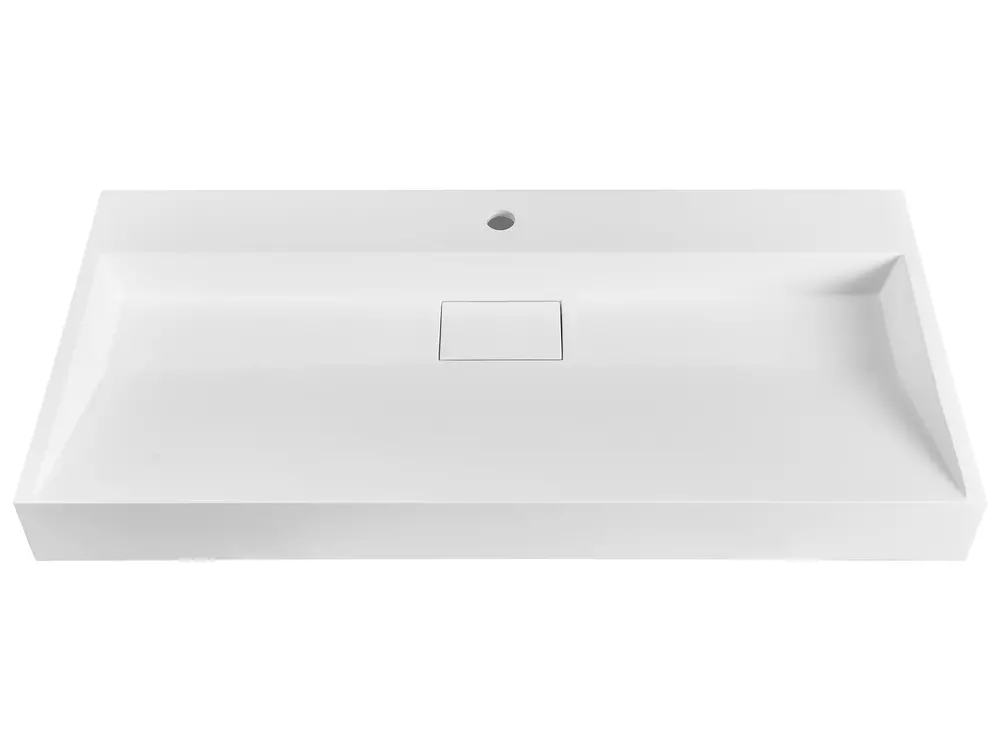 Wall Hung Basin QUENKO 1000 x 460 mm Mineral Cast White_981239