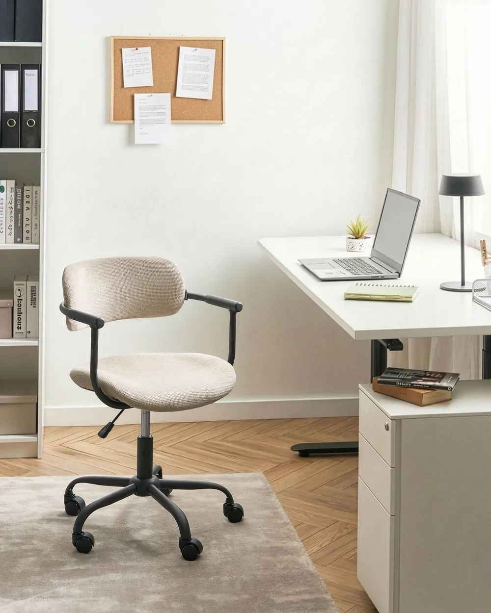 Sedia da scrivania VYRA Tessuto Beige_1078338