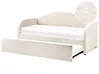Trundle Bed Boucle EYBURIE 90 x 200 cm (EU Single) Light Beige