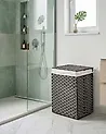 Panier à linge Avec couvercle MUCUBAJI Tissu Gris 83 L