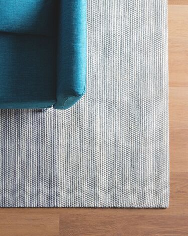 Wool Area Rug 140 x 200 cm Grey KAPAKLI