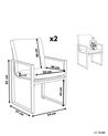 Conjunto de 2 sillas de jardín de aluminio PANCOLE_739010