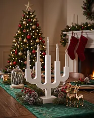 Weihnachtsdekoration LED BJORKAN 42 cm Weiss_1161634