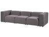 3 Seater Modular Velvet Sofa Dark Grey FALSTERBO_919339