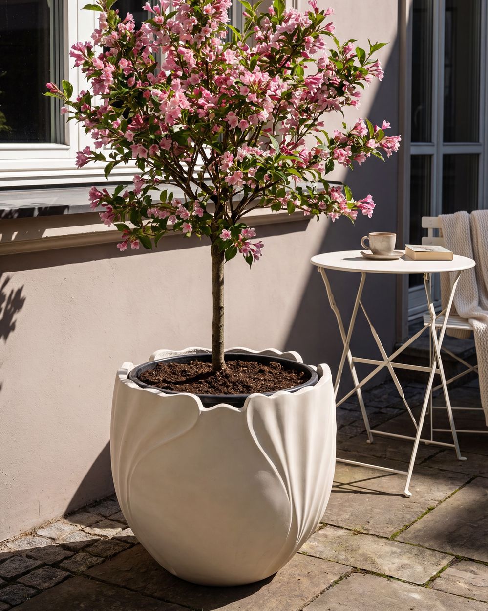 Vaso per piante ARPONE 44 cm Beige chiaro