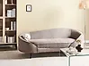 Sofa 2 Seater SAVAR Fabric Brown
