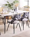 Conjunto de 2 sillas de comedor ANSLEY Terciopelo Gris