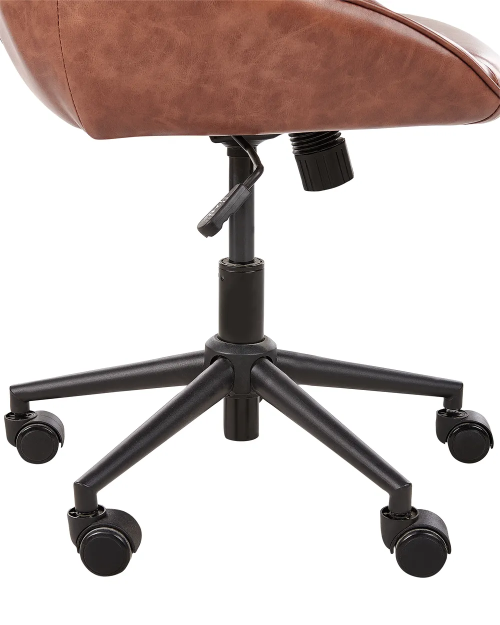 Desk Chair BARDSDALE Faux Leather Brown_935409