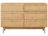 6 Drawer Chest Light Wood NIVO_934146