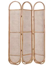 3 Panel Room Divider CORTONA 118 cm 180 cm Light Brown_866383