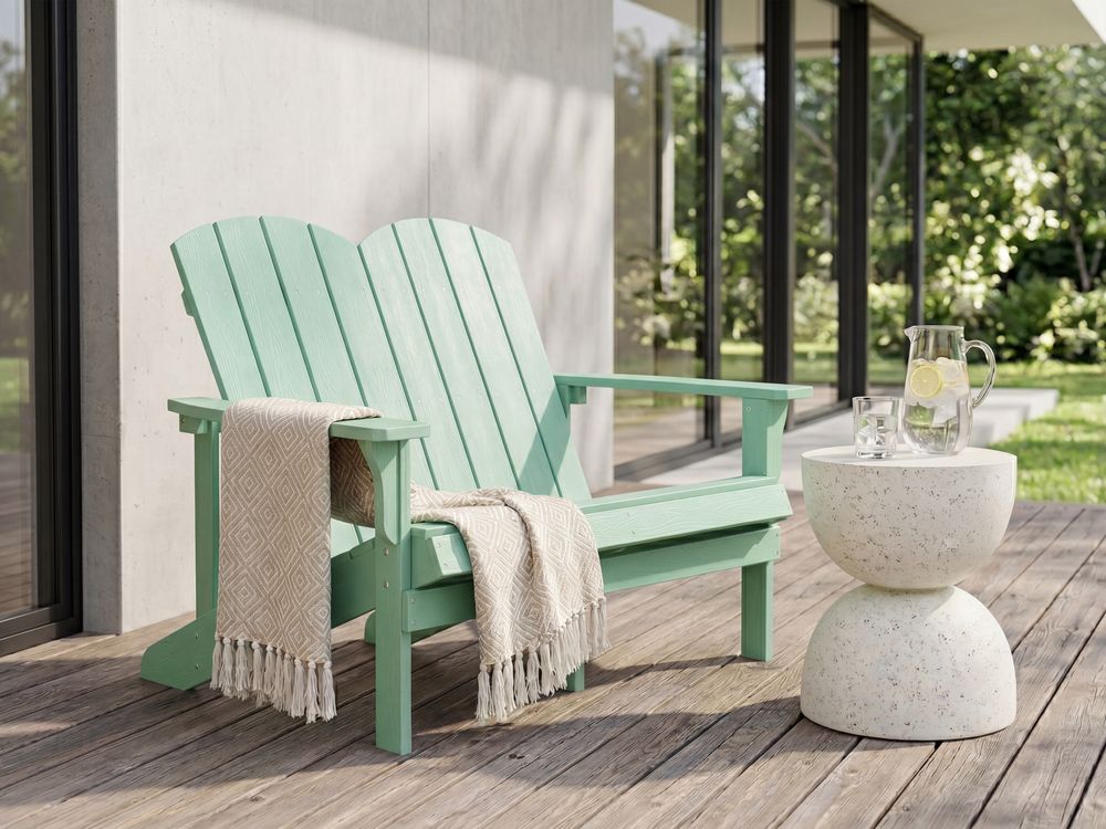 Garden Bench ADIRONDACK 125 cm Light Green