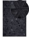 Tapis en cuir noir 160 x 230 cm KASAR_720950