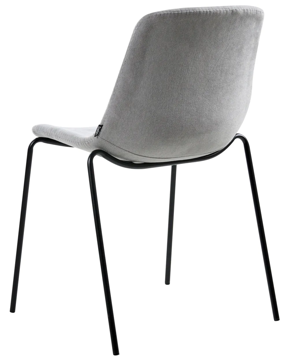 Set of 4 Dining Chairs TILLER Fabric Grey_1027012