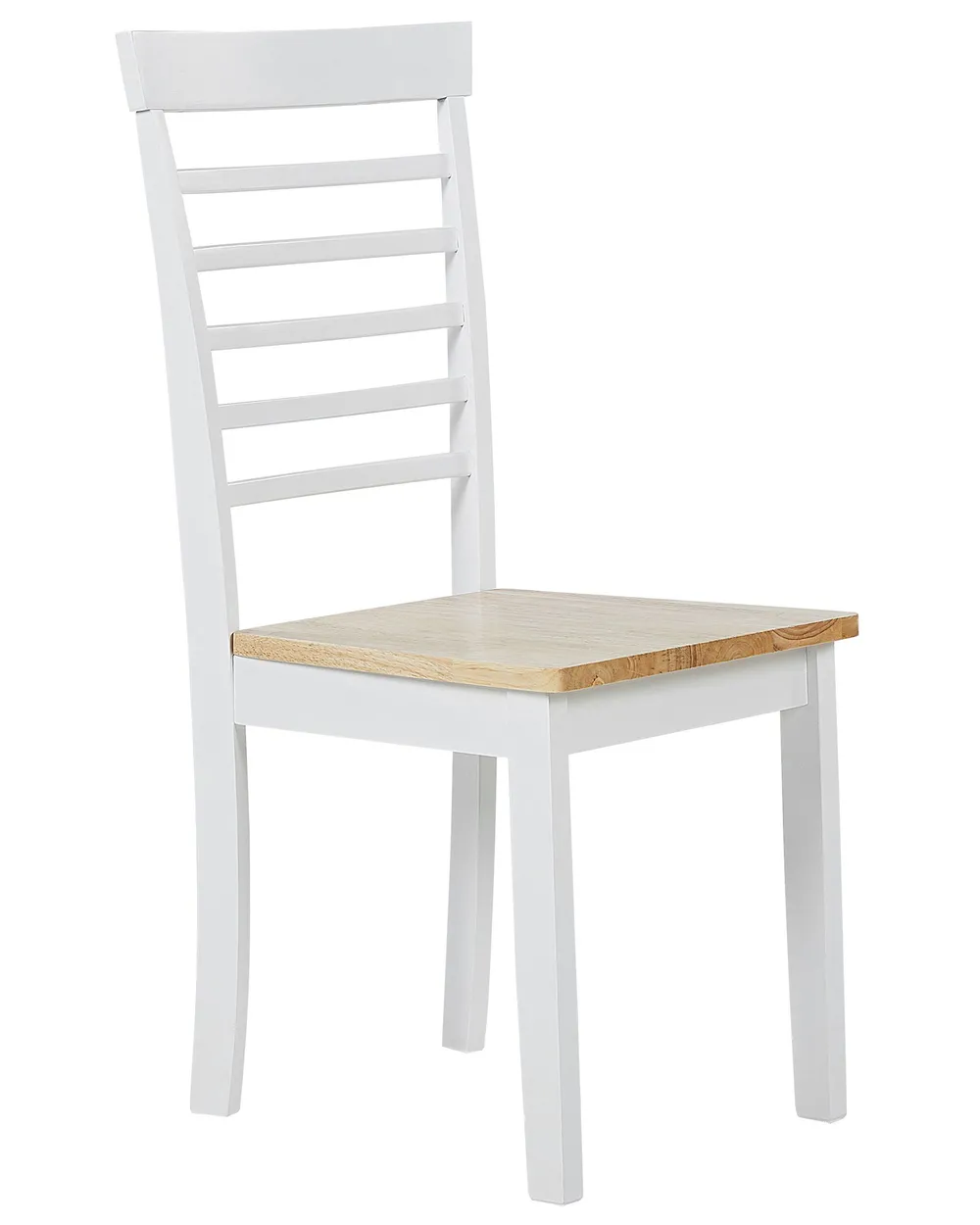 Set of 2 Dining Chairs BATTERSBY Wood White_785915