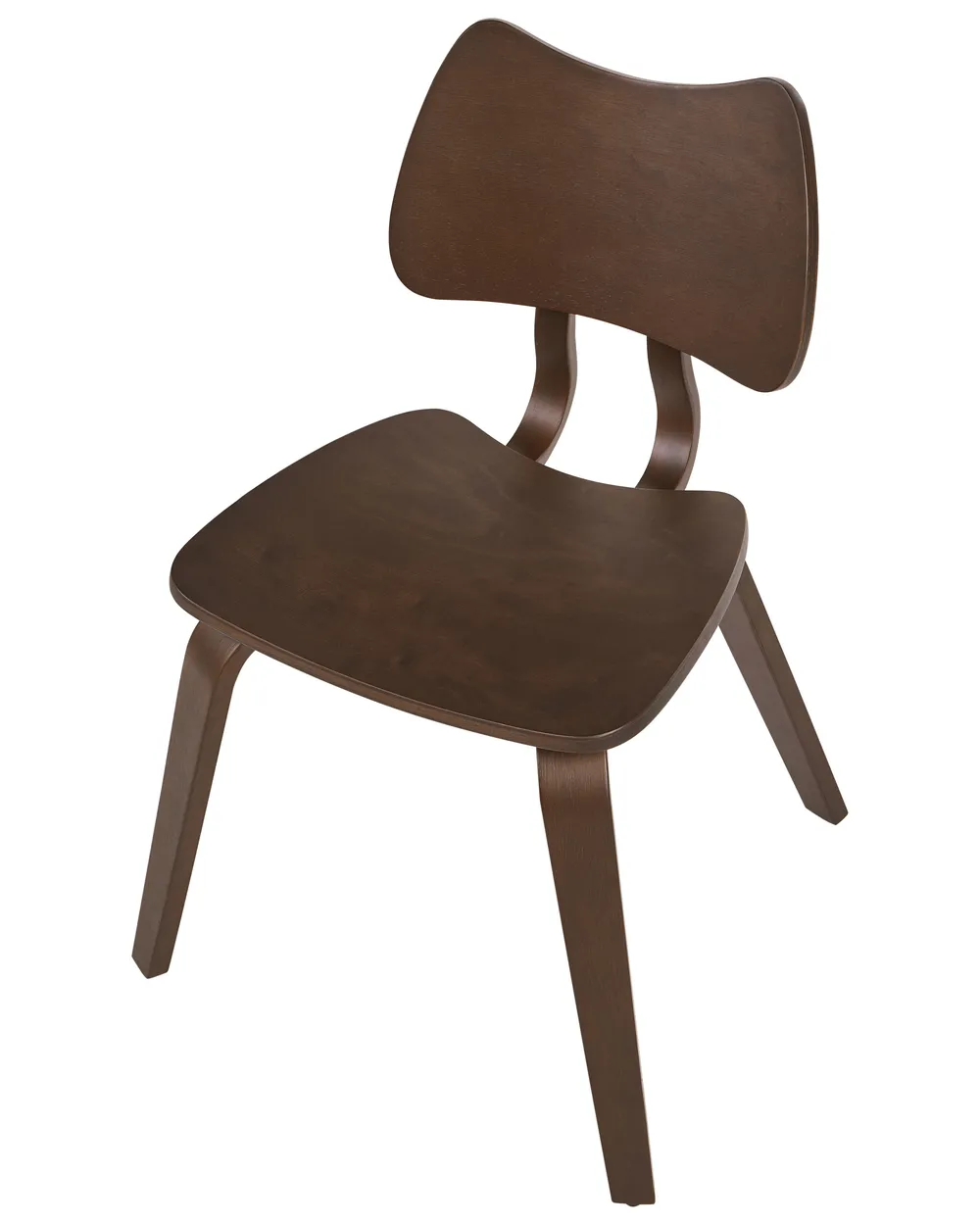 Set of 2 Dining Chairs DIANA Wood Dark Brown_1068358