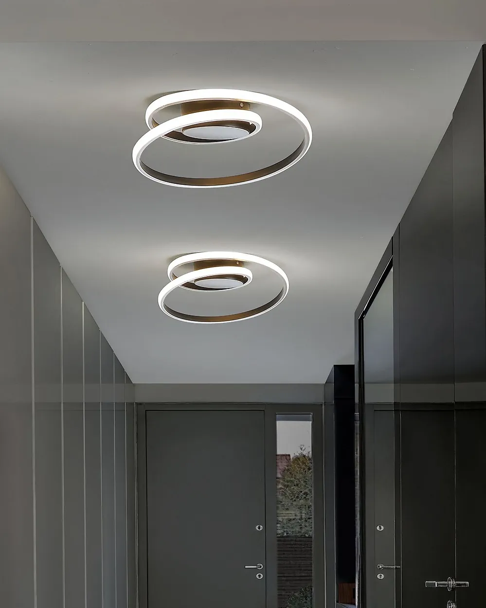 Maritsa Deckenleuchte Modern – 3‑flammig, Mattweiß, Metall-Design