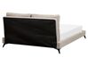 Menčestrová posteľ 160 x 200 cm sivobéžová MELLE_882234