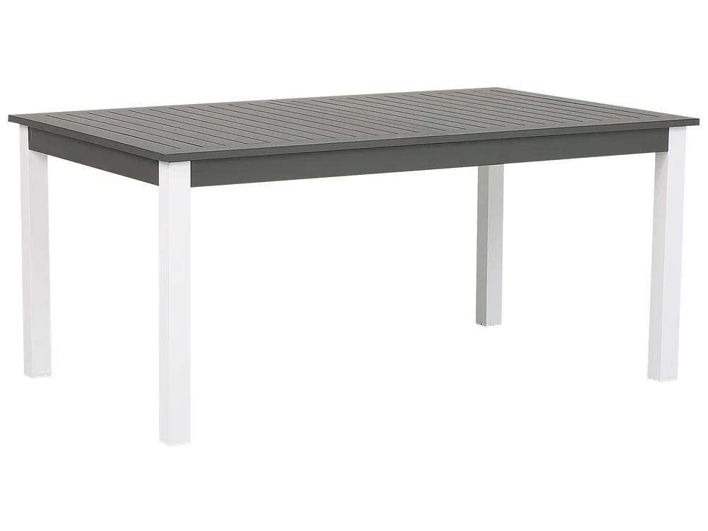 Garden Dining Set 8 Seater PANCOLE with Cushions Metal Grey_739306