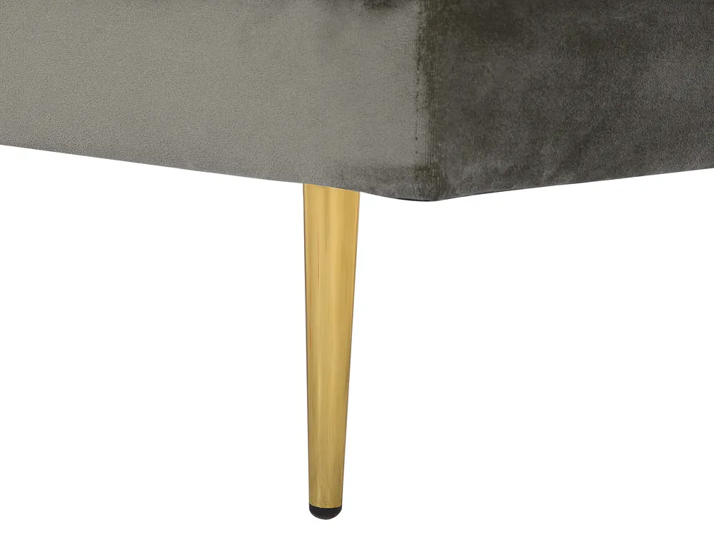Left-Hand Chaise Longue MIRAMAS Velvet Taupe_739232