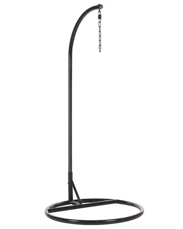 Fauteuil Suspendu Rotin œuf Am Pm – Base Acier Noire, Assise Beige, Occasion