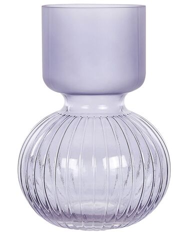 Blumenvase Glas violett 26 cm THETIDIO