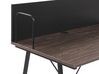 Home Office Set Dark Wood and Black FOSTER/HASTINGS_843008