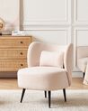 Fauteuil bouclé beige OTSBY_875069