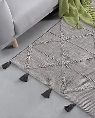 Tapis TUZLA Marron 140 x 200 cm Coton_1178197