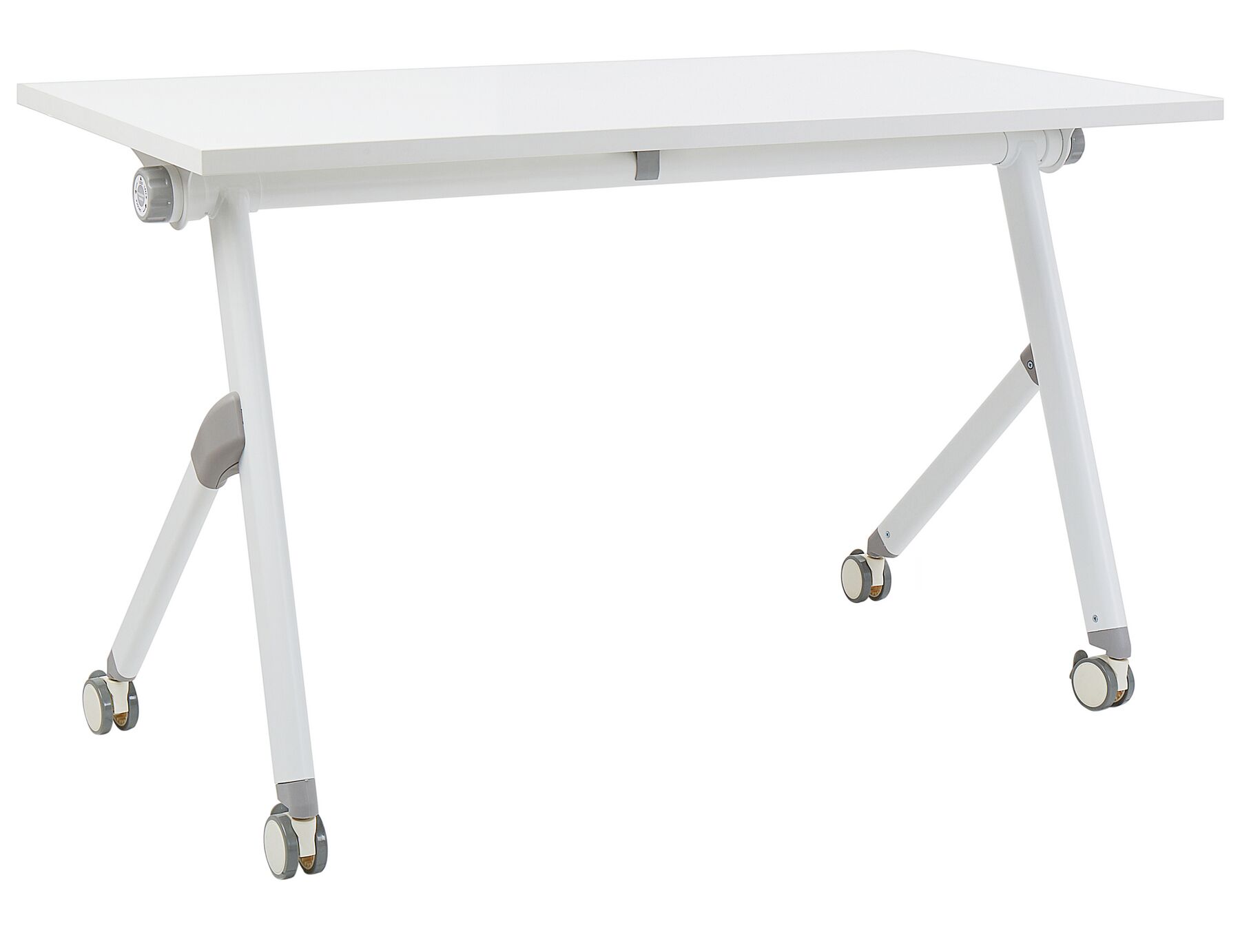 Folding Office Desk with Casters 120 x 60 cm White BENDI_922188