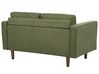 Conjunto de sofás 3 lugares em tecido verde NURMO_896049