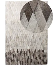 Rug MALDAN Beige 160 x 230 cm Leather_742832