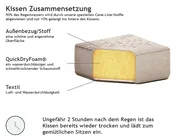Garten Ecksofa mit Ottomane 7-Sitzer AREZZO modular Beige linksseitig_802791