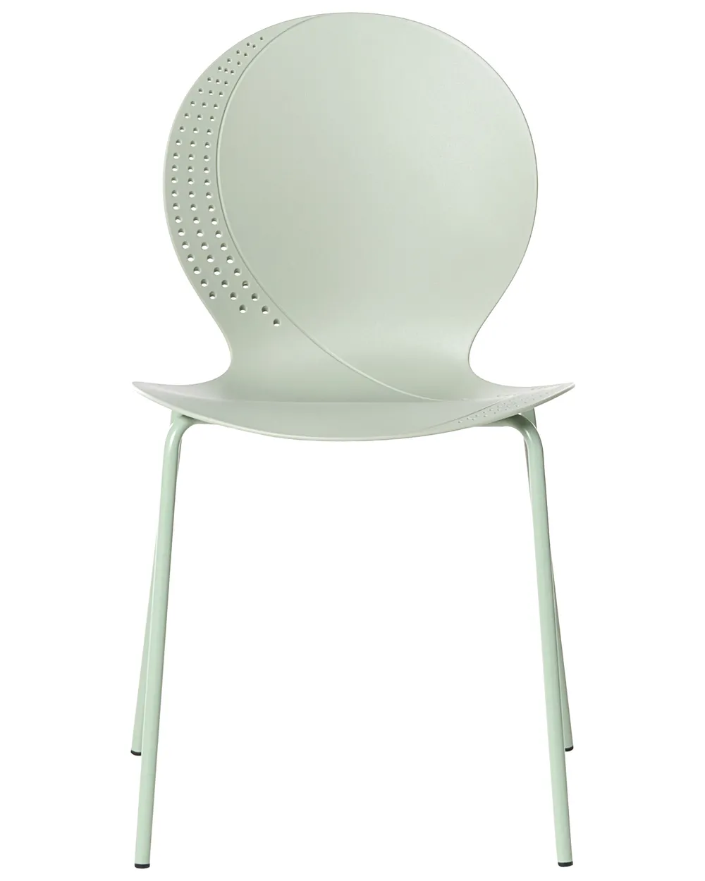 Set of 4 Garden Chairs MILOS Stacking Light Green_1043577