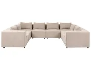 Divano modulare a U 8 posti AXEBO Bouclé Beige_1077289