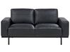 2-Sitzer Sofa Kunstleder schwarz SOVIK_891886