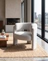Armchair BUREA Chenille Light Grey