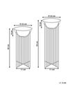 Lot de 2 support de pots en métal rose FICARIA_933789