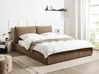 Waterbed Boucle VINAY 160 x 200 cm (EU King Size) Brown
