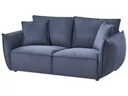 Sofa 3 Seater KUNES Fabric Dark Blue_1013233